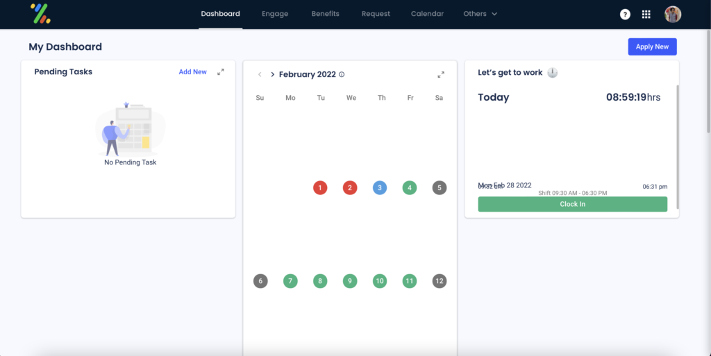 Zimyo HRMS Dashboard