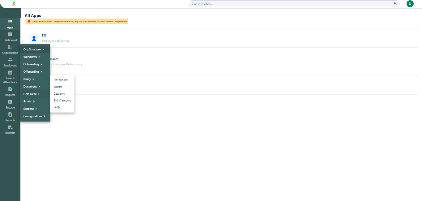 What Is Helpdesk In Zimyo Hrms Help Zimyo What Is Helpdesk In Zimyo Hrms Help Zimyo