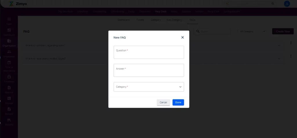 Create Helpdesk FAQs