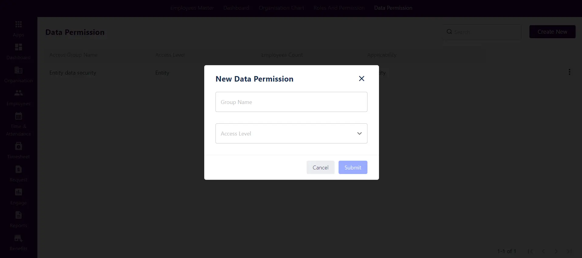 New Data Permission