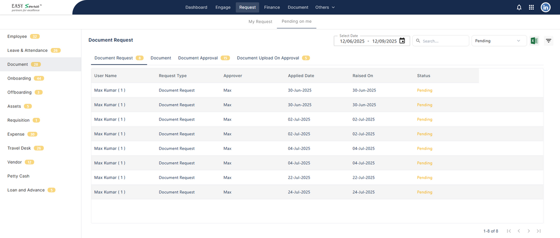 Document Requests