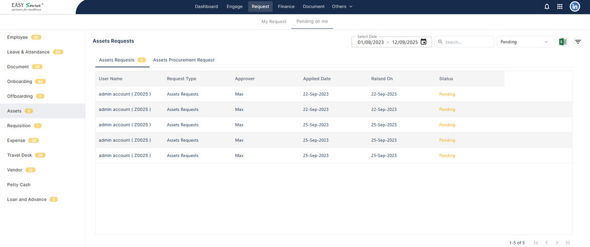 Asset Requests