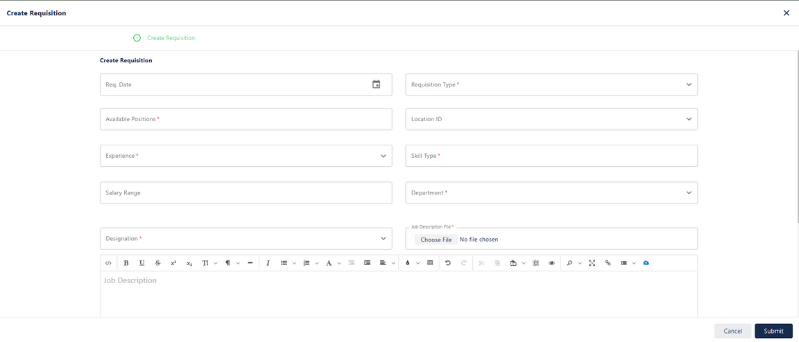 Requisition Requests