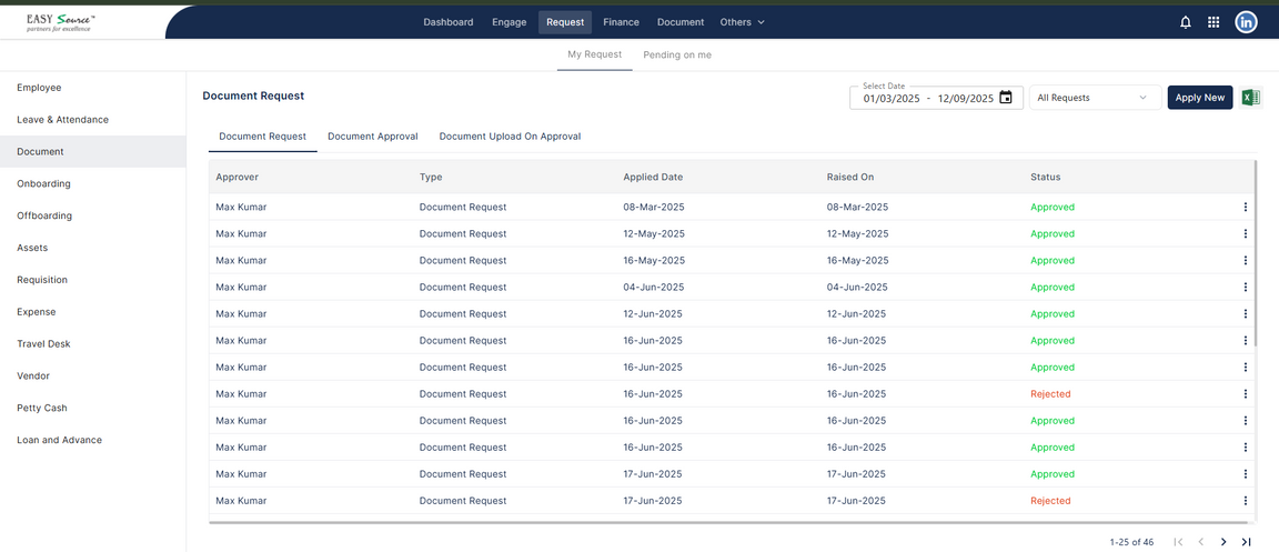 Document Request