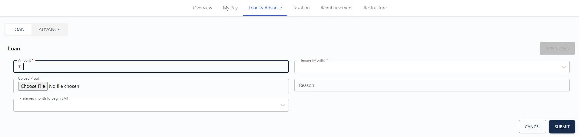 Finance Loan & Advance